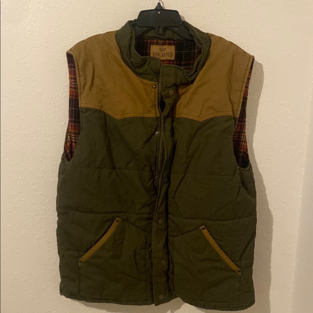King Ranch Men’s Double Color Canvas Vest